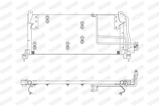 Kondensator, Klimaanlage WALKER WCD00455 Bild Kondensator, Klimaanlage WALKER WCD00455