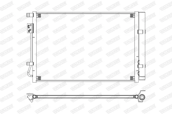 Kondensator, Klimaanlage WALKER WCD00459 Bild Kondensator, Klimaanlage WALKER WCD00459