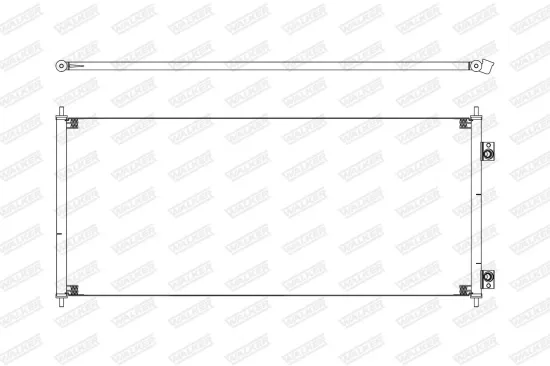 Kondensator, Klimaanlage WALKER WCD00464 Bild Kondensator, Klimaanlage WALKER WCD00464