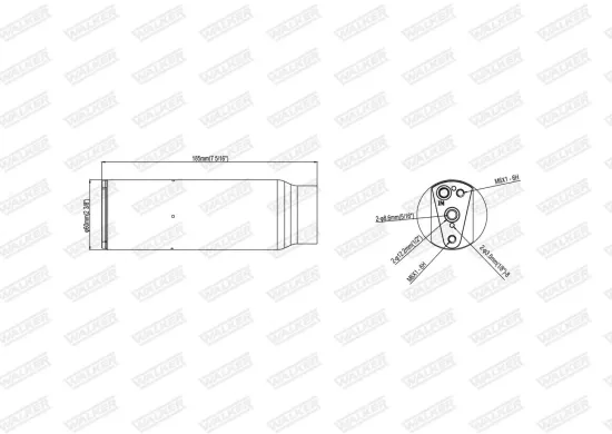 Dichtung, Abgasrohr hinten Mitte vorne WALKER 80569 Bild Dichtung, Abgasrohr hinten Mitte vorne WALKER 80569