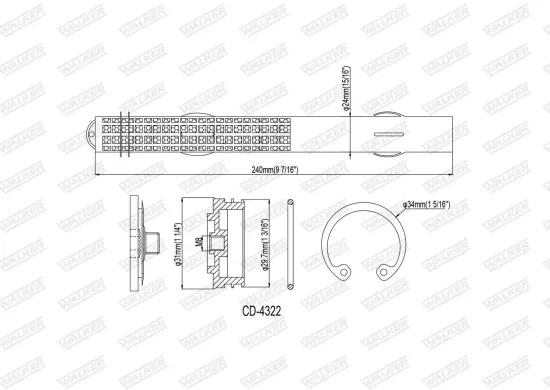 Halter, Abgasanlage WALKER 80470 Bild Halter, Abgasanlage WALKER 80470