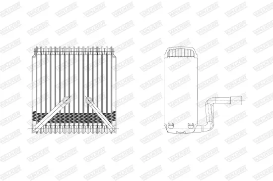 Verdampfer, Klimaanlage WALKER WEV00009 Bild Verdampfer, Klimaanlage WALKER WEV00009