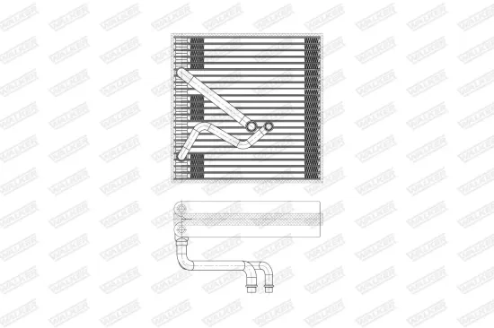 Verdampfer, Klimaanlage WALKER WEV00028 Bild Verdampfer, Klimaanlage WALKER WEV00028