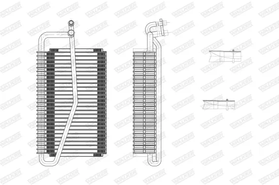 Verdampfer, Klimaanlage WALKER WEV00035 Bild Verdampfer, Klimaanlage WALKER WEV00035