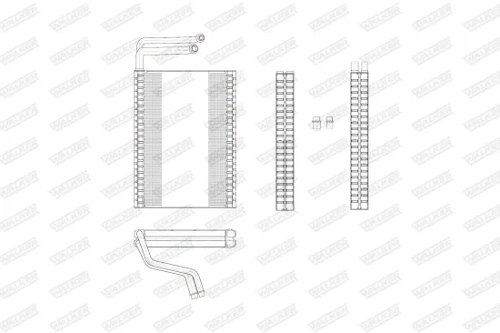 Verdampfer, Klimaanlage WALKER WEV00053 Bild Verdampfer, Klimaanlage WALKER WEV00053