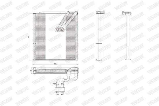 Verdampfer, Klimaanlage WALKER WEV00065 Bild Verdampfer, Klimaanlage WALKER WEV00065