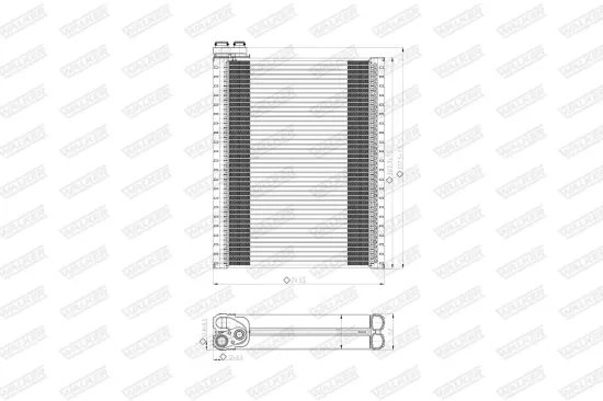Verdampfer, Klimaanlage WALKER WEV00073 Bild Verdampfer, Klimaanlage WALKER WEV00073