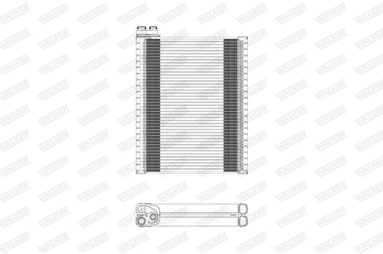 Verdampfer, Klimaanlage WALKER WEV00073 Bild Verdampfer, Klimaanlage WALKER WEV00073