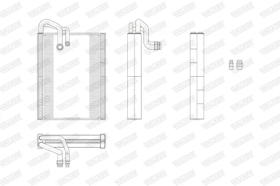 Verdampfer, Klimaanlage WALKER WEV00074 Bild Verdampfer, Klimaanlage WALKER WEV00074