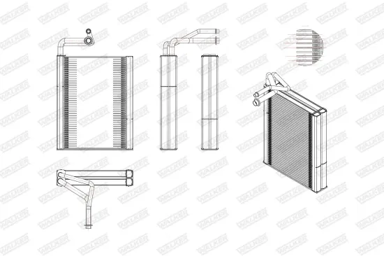 Verdampfer, Klimaanlage WALKER WEV00079 Bild Verdampfer, Klimaanlage WALKER WEV00079