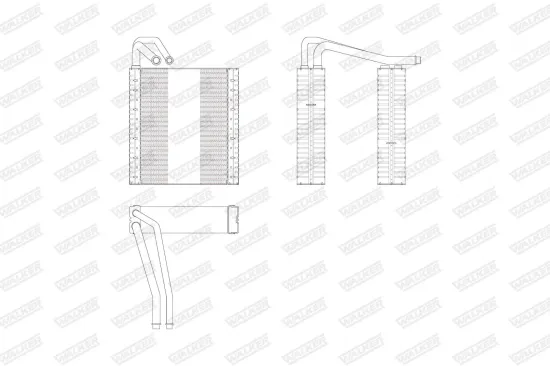 Verdampfer, Klimaanlage WALKER WEV00083 Bild Verdampfer, Klimaanlage WALKER WEV00083