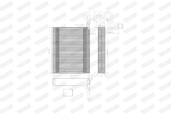 Verdampfer, Klimaanlage WALKER WEV00084 Bild Verdampfer, Klimaanlage WALKER WEV00084