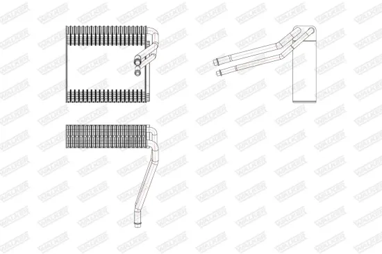 Verdampfer, Klimaanlage WALKER WEV00100 Bild Verdampfer, Klimaanlage WALKER WEV00100