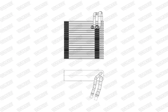 Verdampfer, Klimaanlage WALKER WEV00102 Bild Verdampfer, Klimaanlage WALKER WEV00102