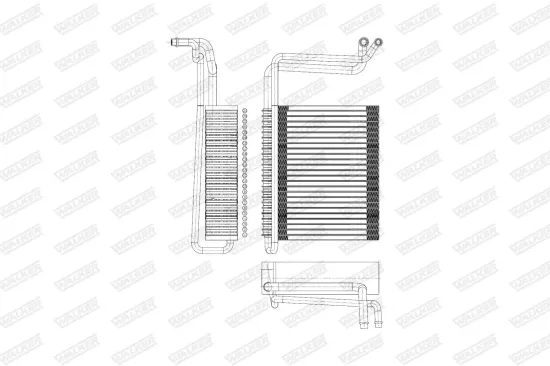 Verdampfer, Klimaanlage WALKER WEV00114 Bild Verdampfer, Klimaanlage WALKER WEV00114