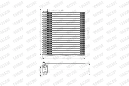 Verdampfer, Klimaanlage WALKER WEV00123 Bild Verdampfer, Klimaanlage WALKER WEV00123