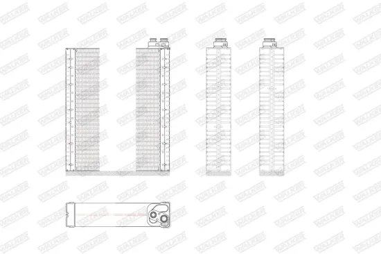 Verdampfer, Klimaanlage WALKER WEV00124 Bild Verdampfer, Klimaanlage WALKER WEV00124