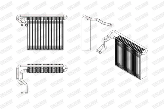 Verdampfer, Klimaanlage WALKER WEV00132 Bild Verdampfer, Klimaanlage WALKER WEV00132