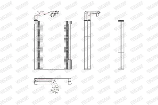Verdampfer, Klimaanlage WALKER WEV00133 Bild Verdampfer, Klimaanlage WALKER WEV00133