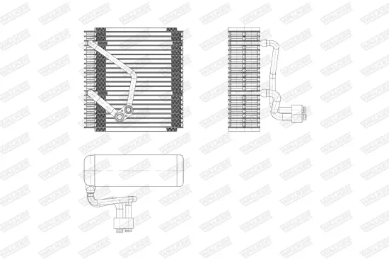Verdampfer, Klimaanlage WALKER WEV00136 Bild Verdampfer, Klimaanlage WALKER WEV00136
