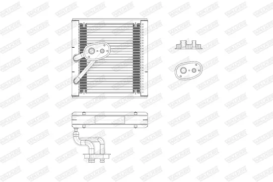 Verdampfer, Klimaanlage WALKER WEV00149 Bild Verdampfer, Klimaanlage WALKER WEV00149