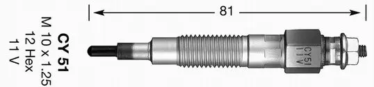 Glühkerze 11,0 V NGK 2696