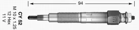 Glühkerze 11,0 V NGK 3017 Bild Glühkerze 11,0 V NGK 3017