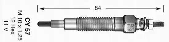 Glühkerze 11,0 V NGK 4994 Bild Glühkerze 11,0 V NGK 4994