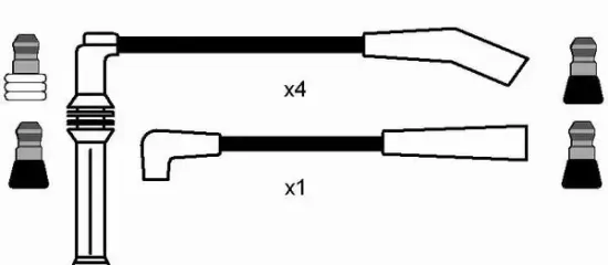 Zündleitungssatz NGK 8467 Bild Zündleitungssatz NGK 8467