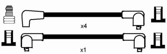 Zündleitungssatz NGK 0543 Bild Zündleitungssatz NGK 0543