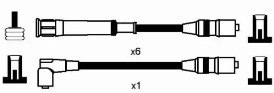 Zündleitungssatz NGK 0561 Bild Zündleitungssatz NGK 0561