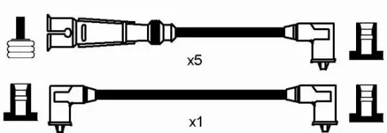 Zündleitungssatz NGK 0512 Bild Zündleitungssatz NGK 0512