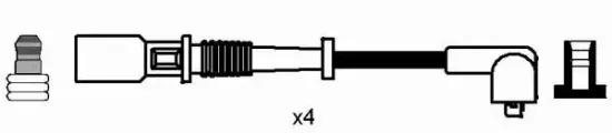 Zündleitungssatz NGK 8192 Bild Zündleitungssatz NGK 8192