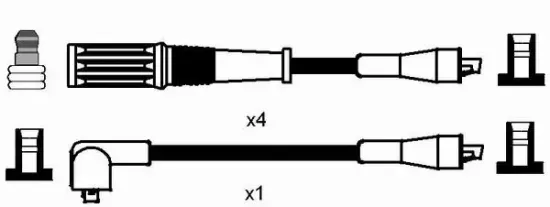 Zündleitungssatz NGK 8502 Bild Zündleitungssatz NGK 8502