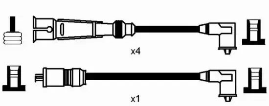 Zündleitungssatz NGK 2573 Bild Zündleitungssatz NGK 2573