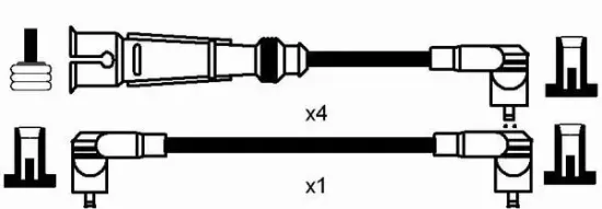 Zündleitungssatz NGK 7313 Bild Zündleitungssatz NGK 7313