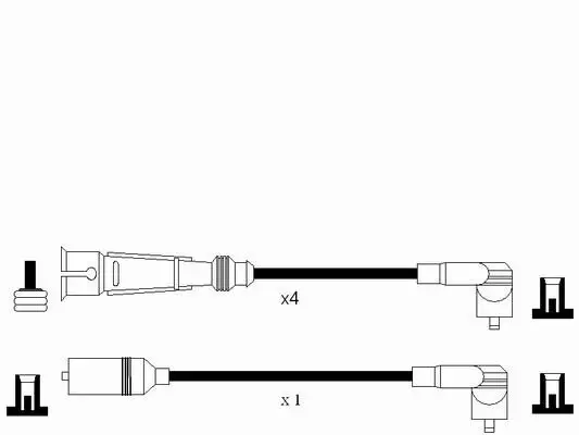 Zündleitungssatz NGK 0939 Bild Zündleitungssatz NGK 0939