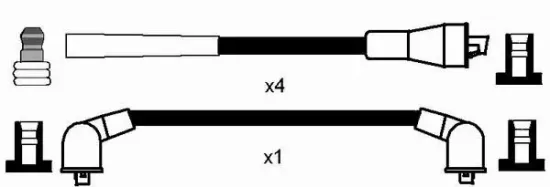 Zündleitungssatz NGK 8568 Bild Zündleitungssatz NGK 8568