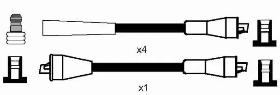 Zündleitungssatz NGK 0661 Bild Zündleitungssatz NGK 0661