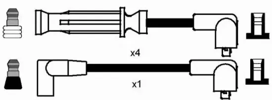 Zündleitungssatz NGK 8267 Bild Zündleitungssatz NGK 8267