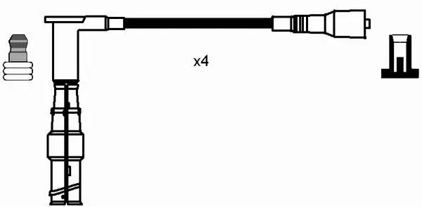 Zündleitungssatz NGK 0738 Bild Zündleitungssatz NGK 0738