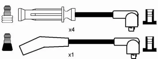 Zündleitungssatz NGK 7708 Bild Zündleitungssatz NGK 7708