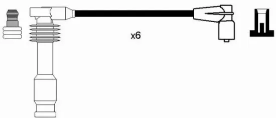 Zündleitungssatz NGK 0820 Bild Zündleitungssatz NGK 0820