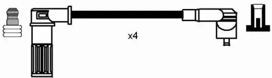 Zündleitungssatz NGK 0645 Bild Zündleitungssatz NGK 0645