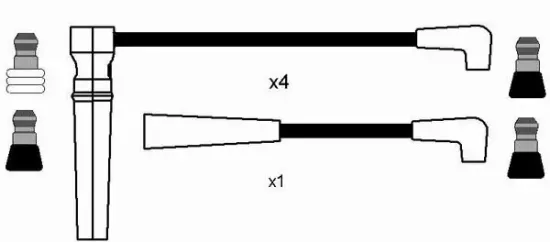 Zündleitungssatz NGK 0595 Bild Zündleitungssatz NGK 0595