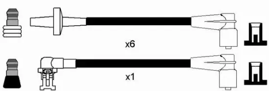 Zündleitungssatz NGK 2586 Bild Zündleitungssatz NGK 2586