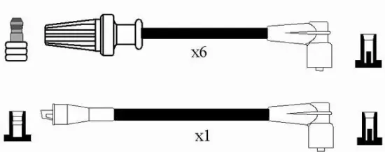Zündleitungssatz NGK 2588 Bild Zündleitungssatz NGK 2588