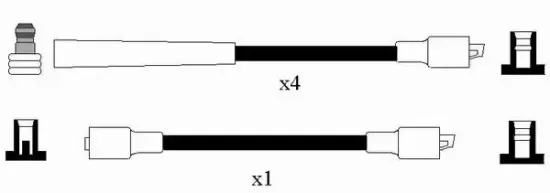 Zündleitungssatz NGK 2590 Bild Zündleitungssatz NGK 2590