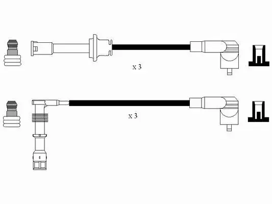 Zündleitungssatz NGK 7312 Bild Zündleitungssatz NGK 7312