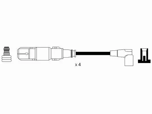 Zündleitungssatz NGK 0579 Bild Zündleitungssatz NGK 0579